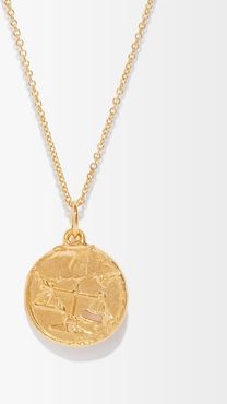 Libra 24kt Gold-plated Necklace - Mens - Gold
