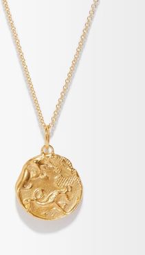 Capricorn 24kt Gold-plated Necklace - Mens - Gold