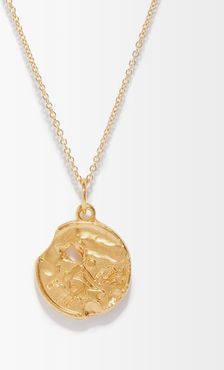 Aquarius 24kt Gold-plated Necklace - Mens - Gold