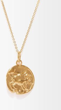 Aries 24kt Gold-plated Necklace - Mens - Gold