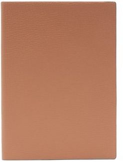 Soho Ludlow Grained-leather Notebook - Mens - Pink