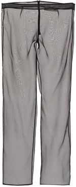 Sheer Silk Trousers - Mens - Black