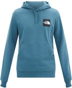 Logo-patch Cotton-jersey Hooded Sweatshirt - Mens - Blue Multi