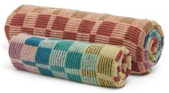 Set Of Two Yassine Hand & Bath Cotton-terry Towels - Multi
