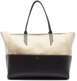 Incognito Small Cabas And Leather Tote Bag - Womens - Black Multi