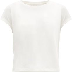 Nadia Cap-sleeve Jersey T-shirt - Womens - Ivory