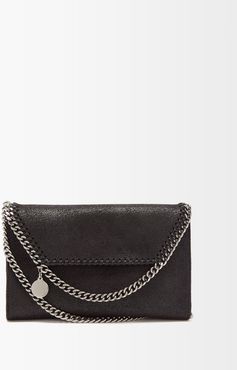 New Falabella Mini Faux-suede Shoulder Bag - Womens - Black