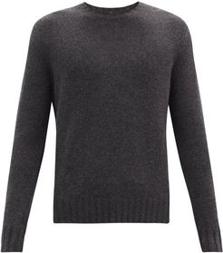 Crew-neck Cashmere Sweater - Mens - Dark Grey