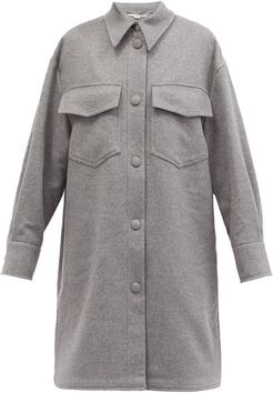 Kerry Patch-pocket Wool Jacket - Womens - Light Grey