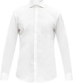 Architecte Cotton-poplin Shirt - Mens - White