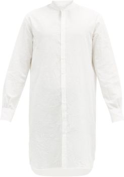Artiste Cotton-seersucker Tunic Shirt - Mens - White