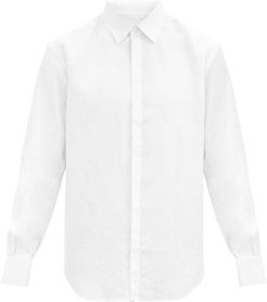 Cavalier Linen-poplin Shirt - Mens - White