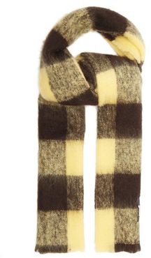 Blanket Check Scarf - Mens - Yellow