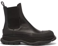 Tread Leather Chelsea Boots - Womens - Black