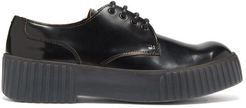 Bentigo Exaggerated-sole Leather Derby Shoes - Mens - Black Grey