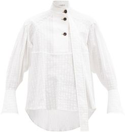 Palmer//harding - Rhesus Cotton-blend Poplin Shirt - Womens - White