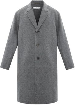 Chad Wool Overcoat - Mens - Dark Grey