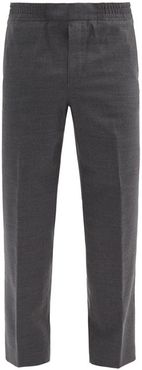 Pismo Wool-blend Trousers - Mens - Dark Grey