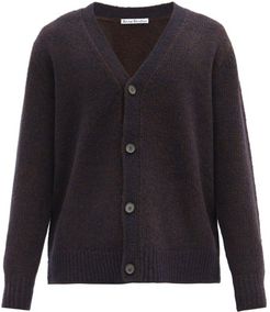 Kabelo Rib-knitted Wool-blend Cardigan - Mens - Navy