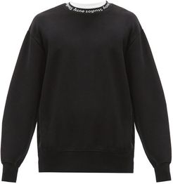 Fulton Logo-jacquard Cotton-jersey Sweatshirt - Mens - Black