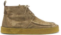 Suede Desert Boots - Mens - Dark Khaki