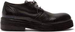Rounded-toe Exaggerated-sole Derby Shoes - Mens - Black