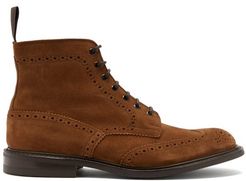 Stow Lace-up Suede Ankle Boots - Mens - Tan