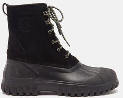 Anatra Suede And Rubber Boots - Mens - Black