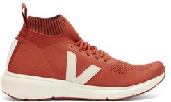 X Veja Pierre Knitted-upper Trainers - Mens - Orange