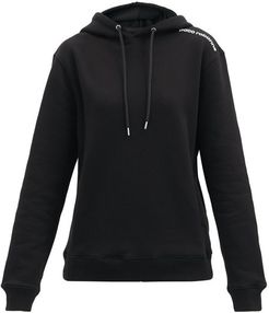 Logo-print Cotton-jersey Hooded Sweatshirt - Womens - Black