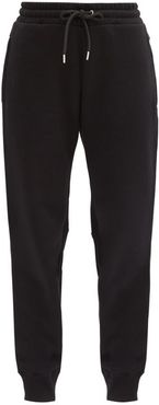 Logo-print Cotton-jersey Track Pants - Womens - Black