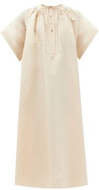 Pallida Cotton-poplin Dress - Womens - Cream