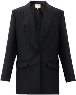 Loretta Single-breasted Shawl-lapel Wool Blazer - Womens - Black