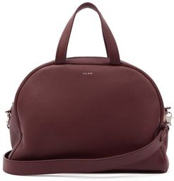 Grained-leather Bowling Bag - Womens - Burgundy