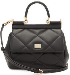 Sicily Small Quilted-leather Cross-body Bag - Womens - Black