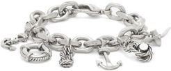 Nautical-charm Bracelet - Womens - Silver