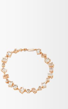 Diamond, Topaz & 14kt Rose-gold Bracelet - Womens - Rose Gold