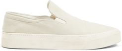 Mary H Slip-on Canvas Trainers - Womens - Beige