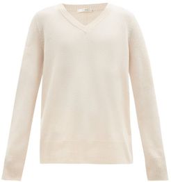 Elaine V-neck Wool-blend Sweater - Womens - Beige