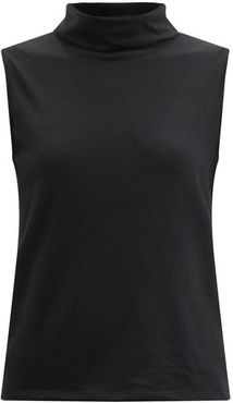 Clovis Cashmere-blend Jersey Roll-neck Top - Womens - Black