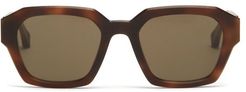 X Maison Margiela Square Acetate Sunglasses - Mens - Brown