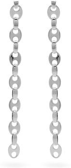Eight Nano Link Earrings - Womens - Silver