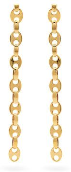 Eight Nano Link Earrings - Womens - Gold