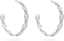 Eight Nano Hoop Earrings - Womens - Silver