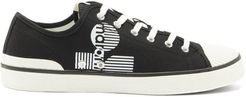 Binkooh Logo-print Cotton-canvas Trainers - Mens - Black