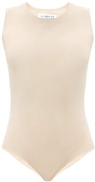 Sleeveless Jersey Bodysuit - Womens - Nude