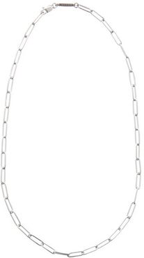 Box Chain Sterling-silver Necklace - Mens - Silver