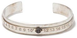 Number-engraved Sterling-silver Bracelet - Mens - Silver