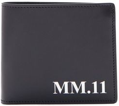 Logo-print Leather Bi-fold Wallet - Mens - Black