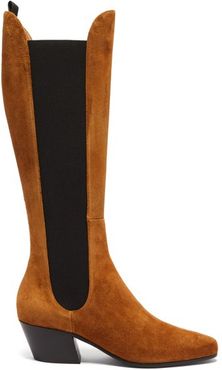 Chester Suede Knee-high Boots - Womens - Tan